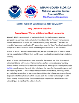 MIAMI-SOUTH FLORIDA National Weather Service Forecast Office