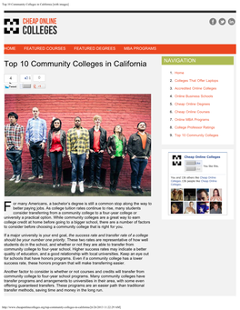 Top 10 Community Colleges in California [With Images]