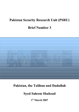 Pakistan, the Taliban and Dadullah