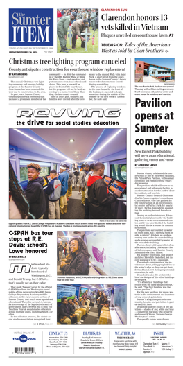 Pavilion Opens at Sumter Complex