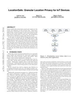 Locationsafe: Granular Location Privacy for Iot Devices