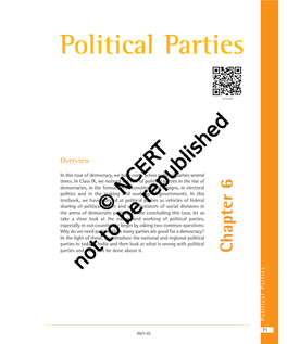 Political Parties Why Do We Need Political Parties?