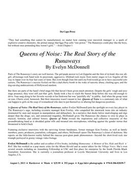 Queens of Noise: the Real Story of the Runaways by Evelyn Mcdonnell