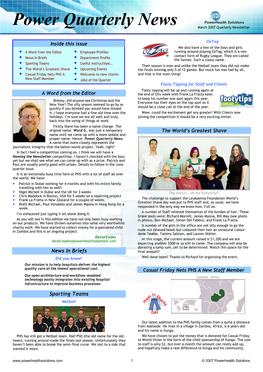 PHS Newsletter