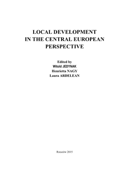 Local Development in the Central European Perspective