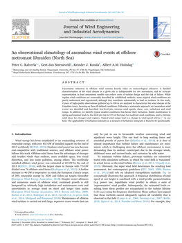 An Observational Climatology of Anomalous Wind Events at Offshore Meteomast Ijmuiden