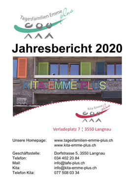 Jahresbericht 2020