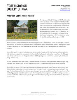 American Gothic House History