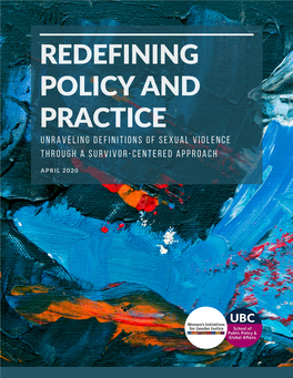 Redefining Policy and Practice Unraveling Definitions of Sexual Violence Through a Survivor-Centered Approach