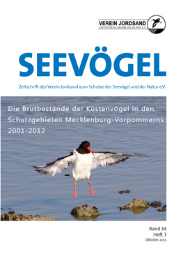 Brutbestände Der Küstenvögel in Den Schutzgebieten Mecklenburg-Vorpommerns 2001-2012