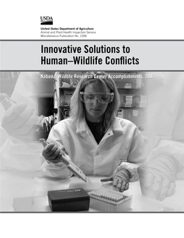 Innovative Solutions to Human–Wildlife Conflicts