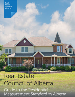 Real Estate Council of Alberta – Guide to the Residential Measurement