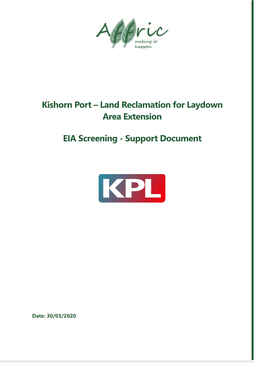 Kishorn Port – Land Reclamation for Laydown Area Extension