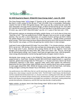 2020 Q2 ECO Quarterly Report