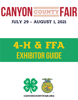 4-H/FFA Exhibitor Guide