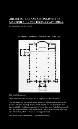 Architecture and Symbolism : the Mandorla in the Roseau Cathedral