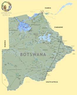 Map of Botswana