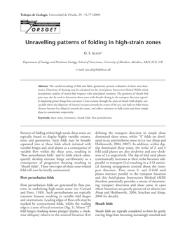 Unravelling Patterns of Folding in High-Strain Zones