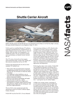 Shuttle Carrier Aircraft