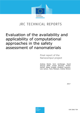 Evaluation of the Availability and Applicability of Computational Approaches in the Safety Assessment of Nanomaterials