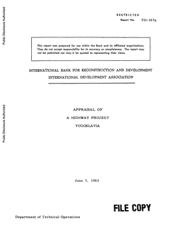 World Bank Document