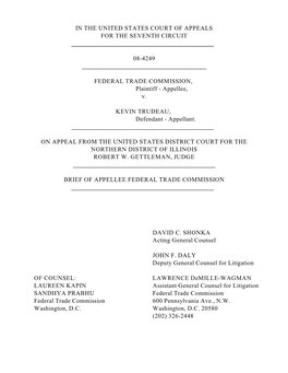 FTC V. Trudeau (7Th Cir.)