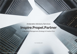 Inspire.Propel.Partner a Boutique Management Strategy & Creative Firm