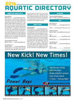 Swimming World Magazine 800-448-7714
