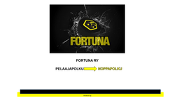 Fortuna Ry Pelaajapolku