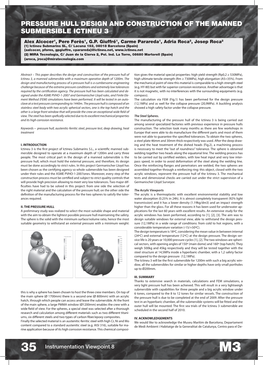 Pressure Hull Design and Construction of the Manned Submersible Ictineu 3