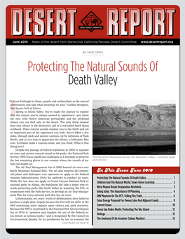 Protecting the Natural Sounds of Death Valley