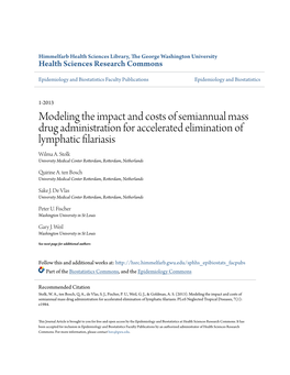 Modeling the Impact and Costs of Semiannual Mass Drug Administration for Accelerated Elimination of Lymphatic Filariasis Wilma A