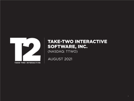 Take-Two Interactive Software, Inc. (Nasdaq: Ttwo)