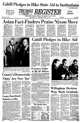 Asian Fact-Finders Praise Nixon Move WASHINGTON (AP) ~ Armed Services Committees Ed