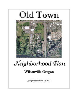Old Town Neighborhood Plan