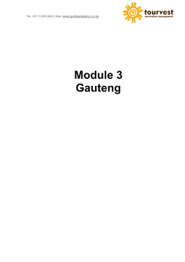 Module 3 Gauteng