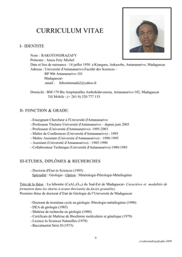 Curriculum Vitae