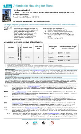 Affordable Housing for Rent