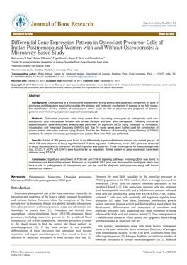 Differential Gene Expression Pattern In