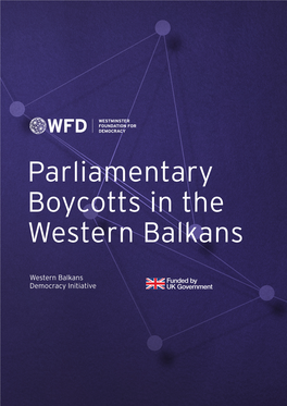 Parliamentary Boycotts in the Western Balkans