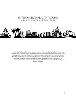 International City Tours University Career Action Network