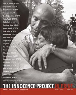 The Innocence Project in Print Benjamin N