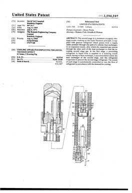 United States Patent [1113,59U,597 Inventor David Neil Campbell [56] References {Cited} Redditch, England UNITED STATES PATENTS [21 1 Appl No