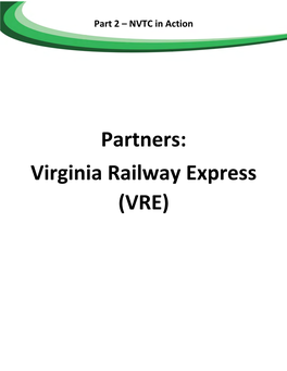 Virginia Railway Express (VRE)