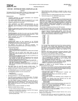 SYSTEM/36 COBOL COMPILER and LIB