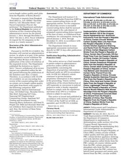 Federal Register/Vol. 80, No. 145/Wednesday, July 29, 2015/Notices