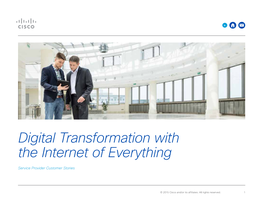 Digital Transformation with the Internet of Everything – Service Provider