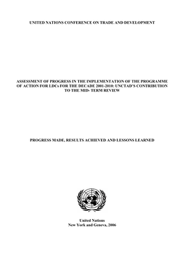 United Nations Conference on Trade and Development Assessment of Progress in the Implementation of the Programme of Action for L