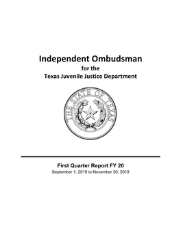 Independent Ombudsman for the Texas Juvenile Justice Department