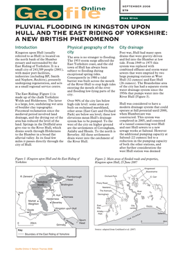 579 Pluvial Flooding in Kingston Upon Hull and the East Riding of Yorkshire